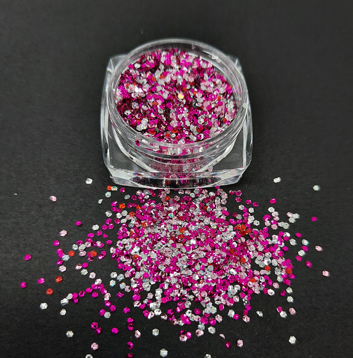 Metallic Glitter, Pinks + Silver – Bellissa