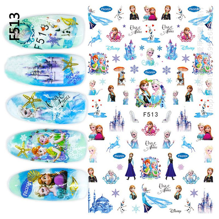 Buy Frozen Nail Decals A1001 Online in India - Etsy