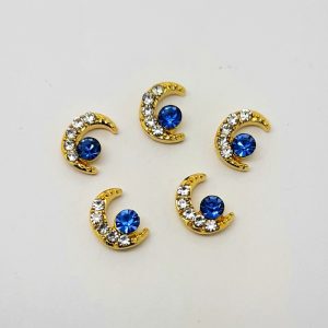 gold crescent moon charms