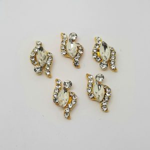 marquise nail charms clear