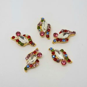 marquise nail charms multi