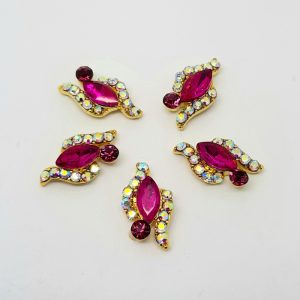 marquise nail charms pink
