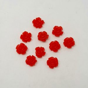 nail rose charms red