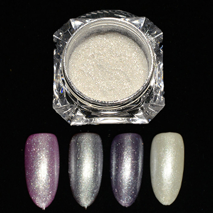 White Pearl Nail Glitter Powder – Bellissa