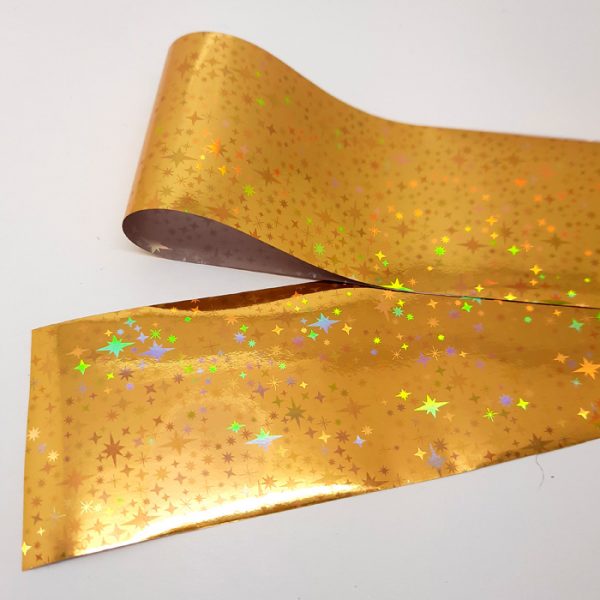 gold holo stars foil