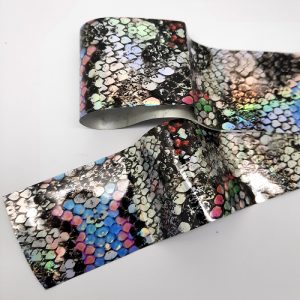 snakeskin foil metallic colourful