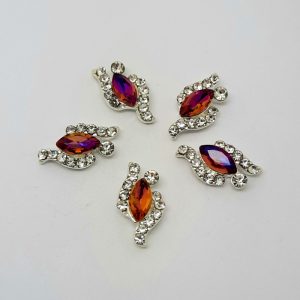 marquise nail charms
