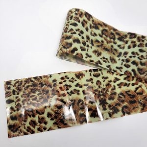 smudged leopard foil