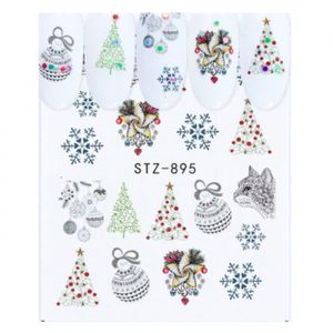 christmas nail water decals stz-895