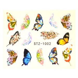 half butterfly fowers decals