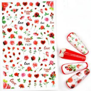 roses nail stickers