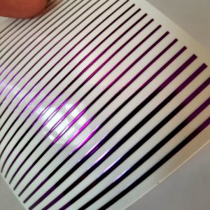 flexi tape stripe stickers purple