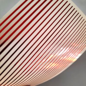 flexi tape stripe stickers red