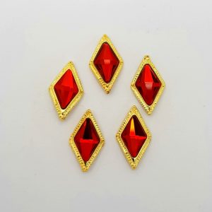 red diamond nail charms