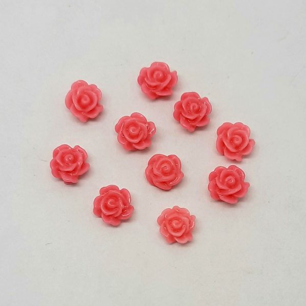 rose nail charms pink