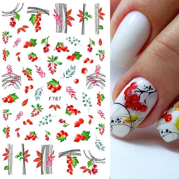 berries nail stickers