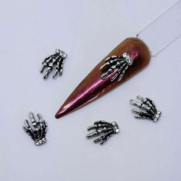 hand halloween nail charms