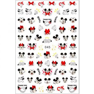 mickey and minnie mouse nail stickers