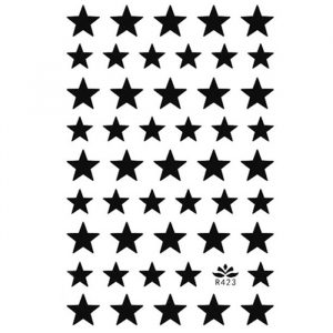 black star nail stickers