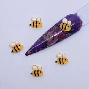 cute bee nail art charms